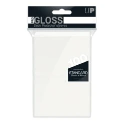 White Gloss Deck Protector Sleeves (100)