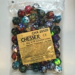 Gemini D20 Assorted Bag Of 50 Dice