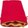 Red Velvet Dice Bag With Gold Satin Lining -Atomicempire Outlet 019423321742