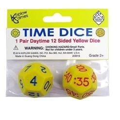 Time Dice: Daytime Dice Set