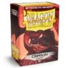 Dragon Shields: Crimson Sleeves (100) -Atomicempire Outlet 021383733289 big
