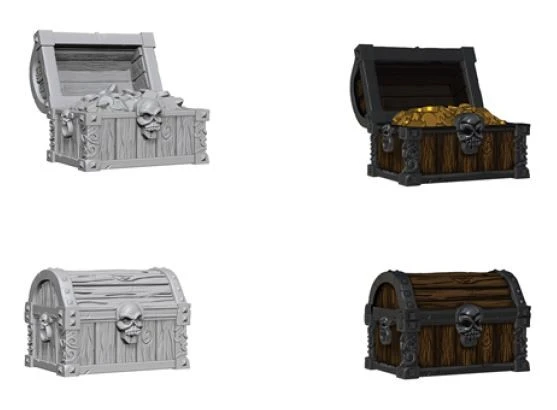 Deep Cuts Unpainted Miniatures: Chests 3 Deep Cuts Unpainted Miniatures: Chests
