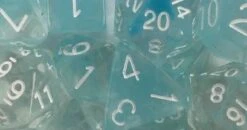 Polyhedral Dice: Diffusion - Glacier With White (7)