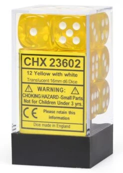 Translucent: 16mm D6 Yellow (12)