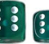 Translucent: 12mm D6 Teal With White (36) -Atomicempire Outlet 023834196047