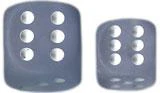 16mm D6 Frosted: Blue With White (36)