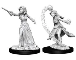 Deep Cuts Unpainted Miniatures: Female Human Wizard (2)