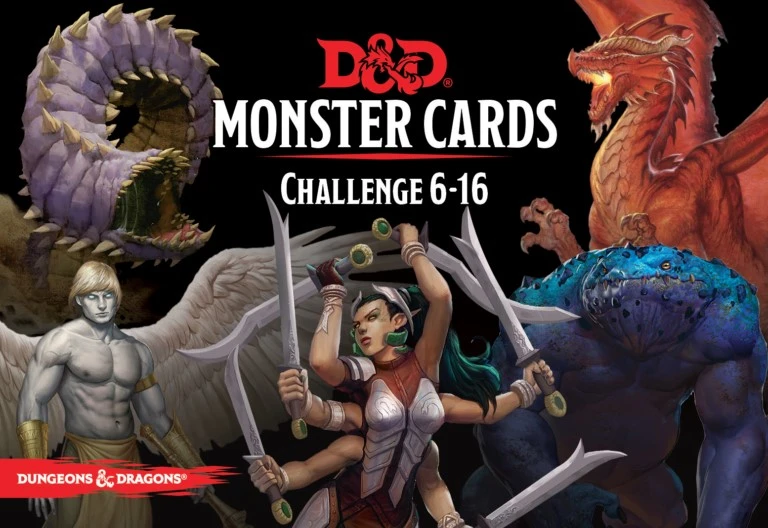 Dungeons And Dragons RPG: Monster Cards - Challenge 6-16 Deck 3 Dungeons And Dragons RPG: Monster Cards - Challenge 6-16 Deck