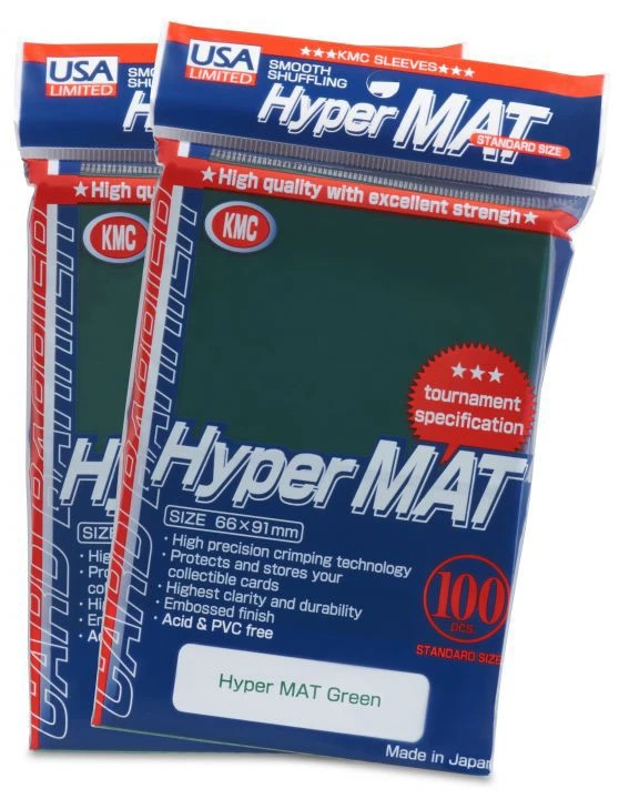 Hyper Matte Sleeves: USA Pack - Green (100) 3 Hyper Matte Sleeves: USA Pack - Green (100)