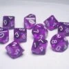 Translucent: Revised Poly D10 Purple/White (10) -Atomicempire Outlet 025135097917 big