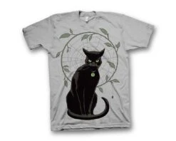Black Magick: Hawthorne Cat Gray T-Shirt