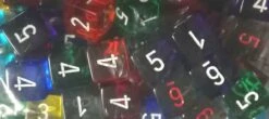 Translucent: Revised Poly D6 Assorted Bag Of Dice (50)