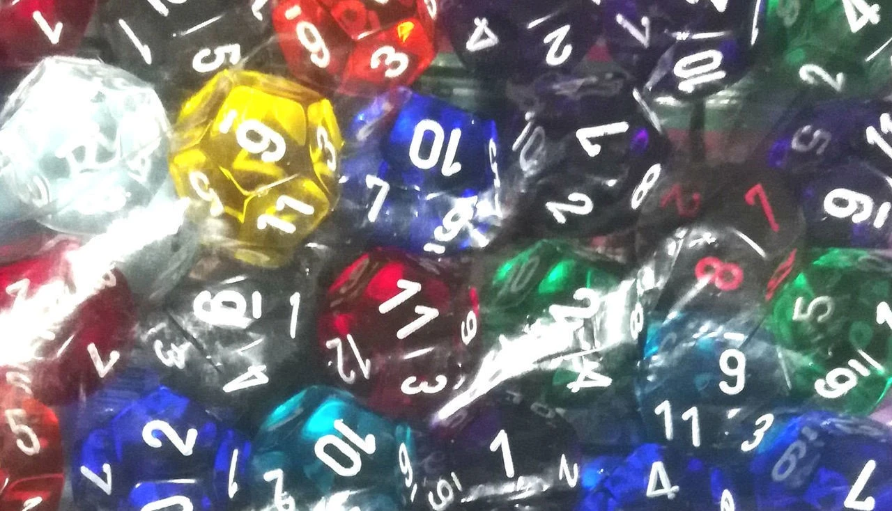 Translucent: Revised Poly D12 Assorted Bag Of Dice (50) 3 Translucent: Revised Poly D12 Assorted Bag Of Dice (50)