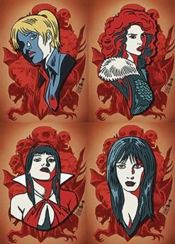 Red Sonja And Vampirella Meet Betty And Veronica Pin Set