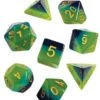 RPG Dice Set: Green And Blue Translucent (7) -Atomicempire Outlet 026150055634 big