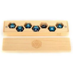 Premium Wood Dice Vault: Maple