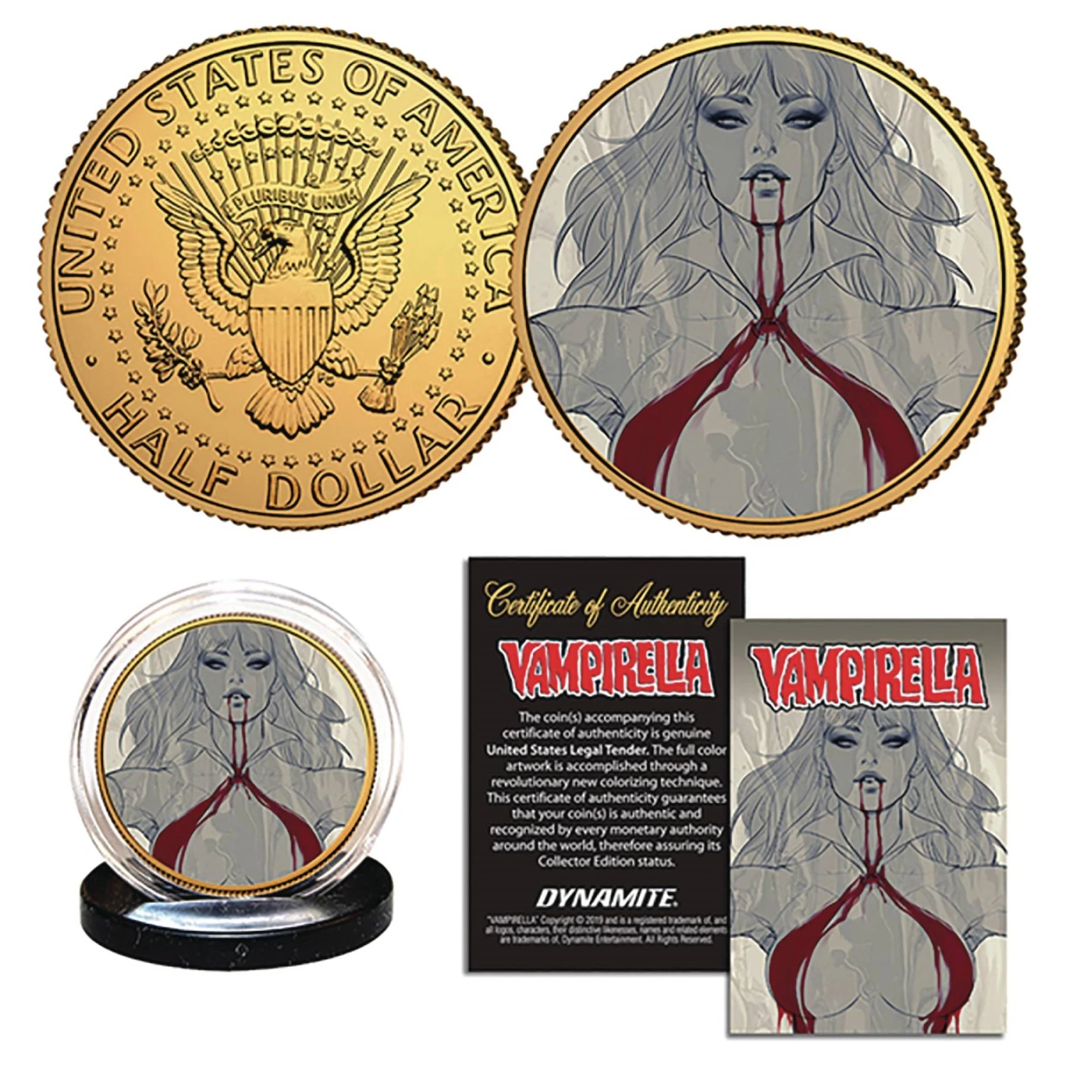 Vampirella: Artgerm Collectible Coin 3 Vampirella: Artgerm Collectible Coin