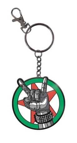 Cyberpunk 2077: Silverhand Logo Keychain