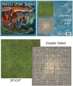 Battle Mats: Battle Mat Board - Grass And Flagstone