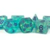 Icy Opal Resin: 16mm Dice Poly Set Teal With Purple (7) -Atomicempire Outlet 028227214092 big