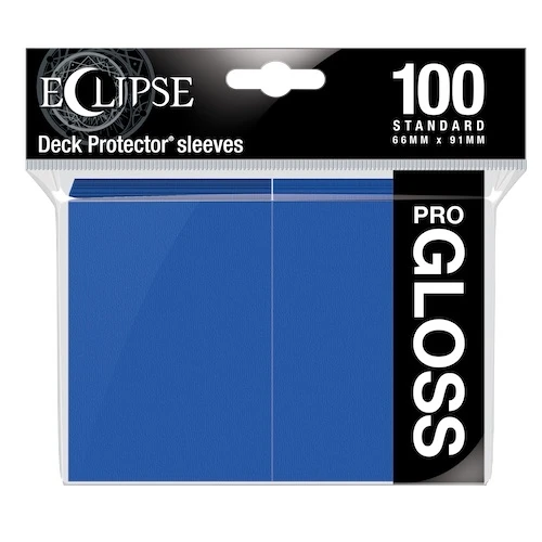Eclipse Gloss Standard Sleeves - Pacific Blue (100) 3 Eclipse Gloss Standard Sleeves - Pacific Blue (100)
