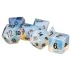 16mm Opalite Stone Dice Poly Set (7)