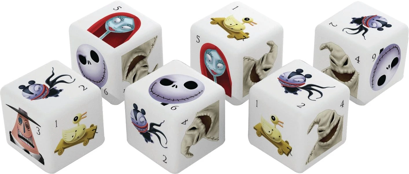 Nightmare Before Christmas D6 Dice Set (6) 3 Nightmare Before Christmas D6 Dice Set (6)