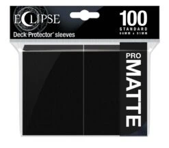 Eclipse Matte Standard Sleeves - Jet Black (100)