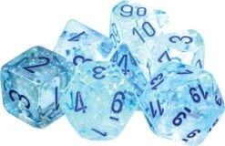 Borealis: Polyhedral Luminary Icicle With Light Blue Set (7)