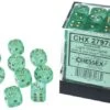 Borealis: 12mm D6 Luminary Light Green With Gold Dice Block (36) -Atomicempire Outlet 029205942003 big