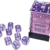 Borealis: 12mm D6 Luminary Purple With White Dice Block (36) -Atomicempire Outlet 029206040690 big