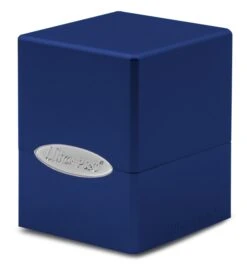 Satin Cube Deck Box - Pacific Blue