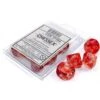 Nebula: Luminary D10 Set - Red With Silver (10) -Atomicempire Outlet 029525715111 big