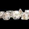 16mm Resin Poly Dice Set: Pearl With Copper (7) -Atomicempire Outlet 029728066511 big