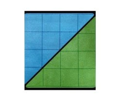 Battlemat: 1 Inch Reversible Blue-Green Squares