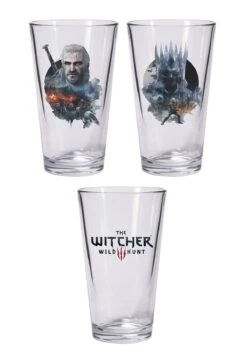 Witcher 3: The Wild Hunt Pint Glass Set - Geralt And Eredin