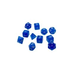 Eclipse Poly Dice Set - Pacific Blue (11)