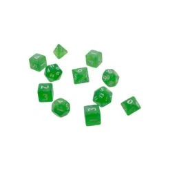 Eclipse Poly Dice Set - Lime Green (11)