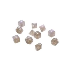 Eclipse Poly Dice Set - Smoke Grey (11)
