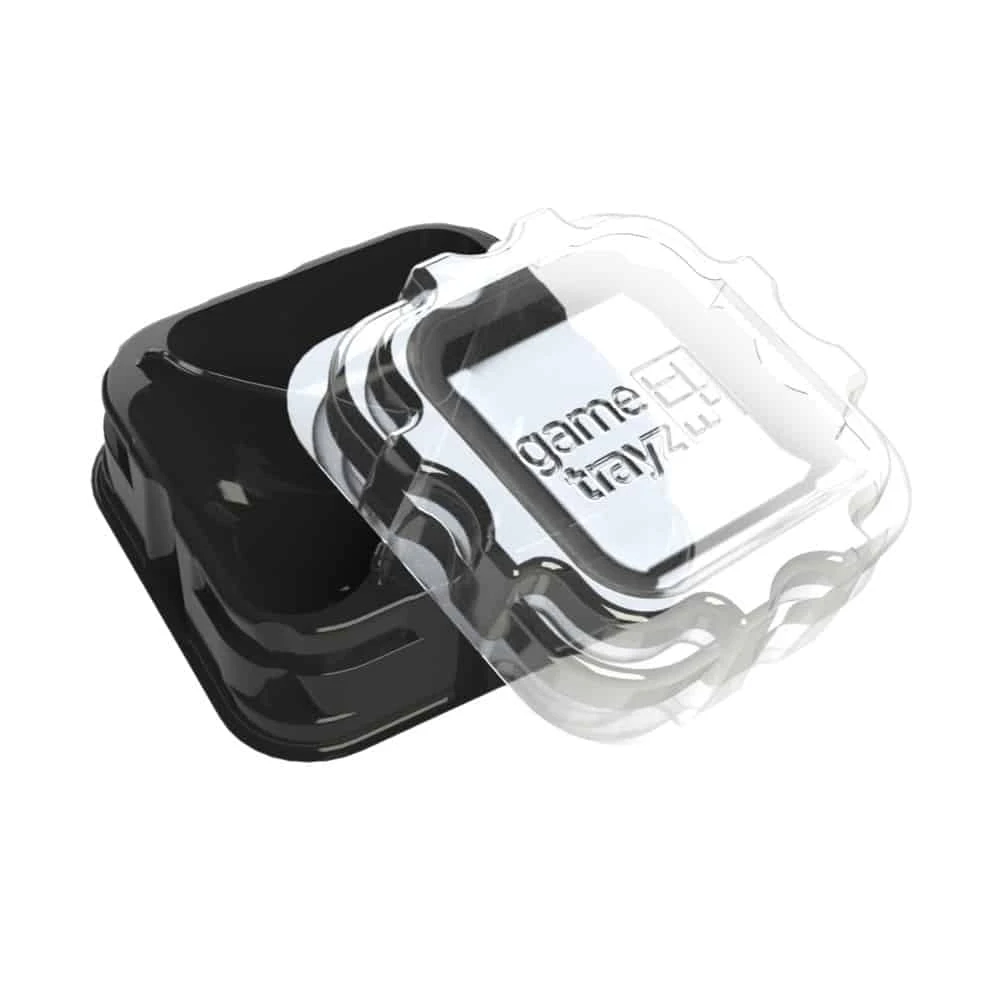 X-Trayz: Black With Clear Lid 3 X-Trayz: Black With Clear Lid