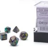 Festive: Mini Polyhedral 7-Die Set - Mosaic With Yellow -Atomicempire Outlet 030550850945 big