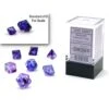 Nebula: Mini Polyhedral 7-Die Set - Nocturnal With Blue -Atomicempire Outlet 030551199590 big