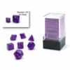Borealis: Mini Polyhedral 7-Die Set - Luminary Purple With Gold