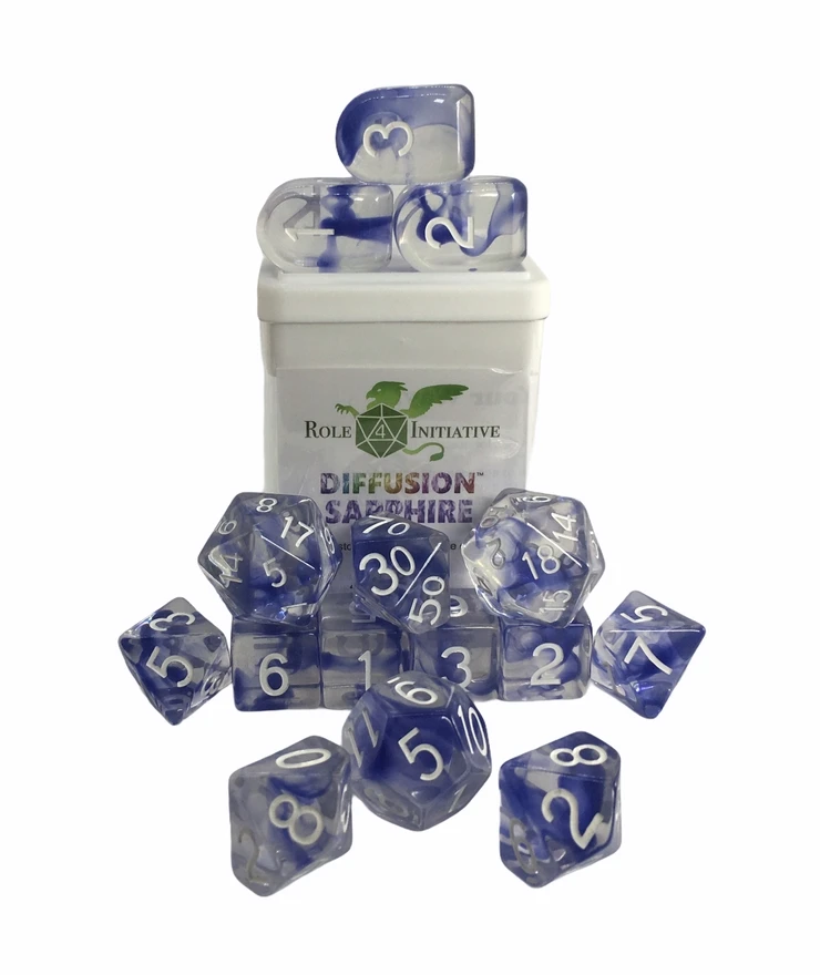 Polyhedral Dice: Diffusion Sapphire (15) 3 Polyhedral Dice: Diffusion Sapphire (15)