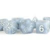 16mm Sharp Edge Silicone Rubber Poly Dice Set: Glacier Debris (7)