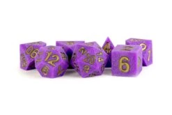 16mm Sharp Edge Silicone Rubber Poly Dice Set: Regal Ricochet (7)