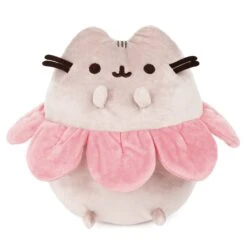 Pusheen: Pink Flower Petals Gray And Pink 9.5 Inch Plush