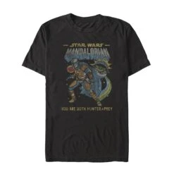 Star Wars: The Mandalorian Comic Black T-Shirt