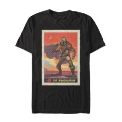 Star Wars: The Mandalorian Poster Black T-Shirt