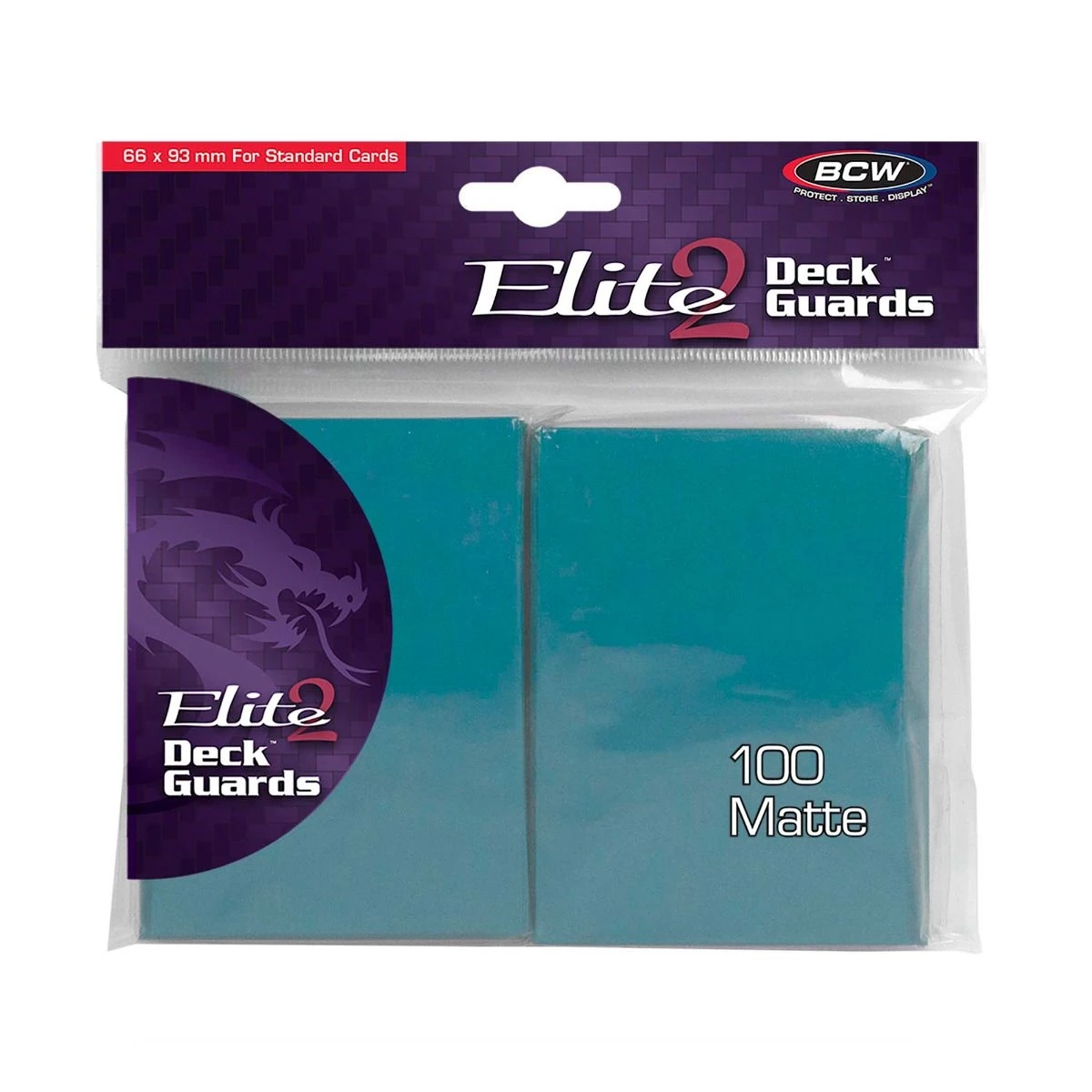 Deck Guard Elite 2 Matte Sleeves (100) - Azure 3 Deck Guard Elite 2 Matte Sleeves (100) - Azure